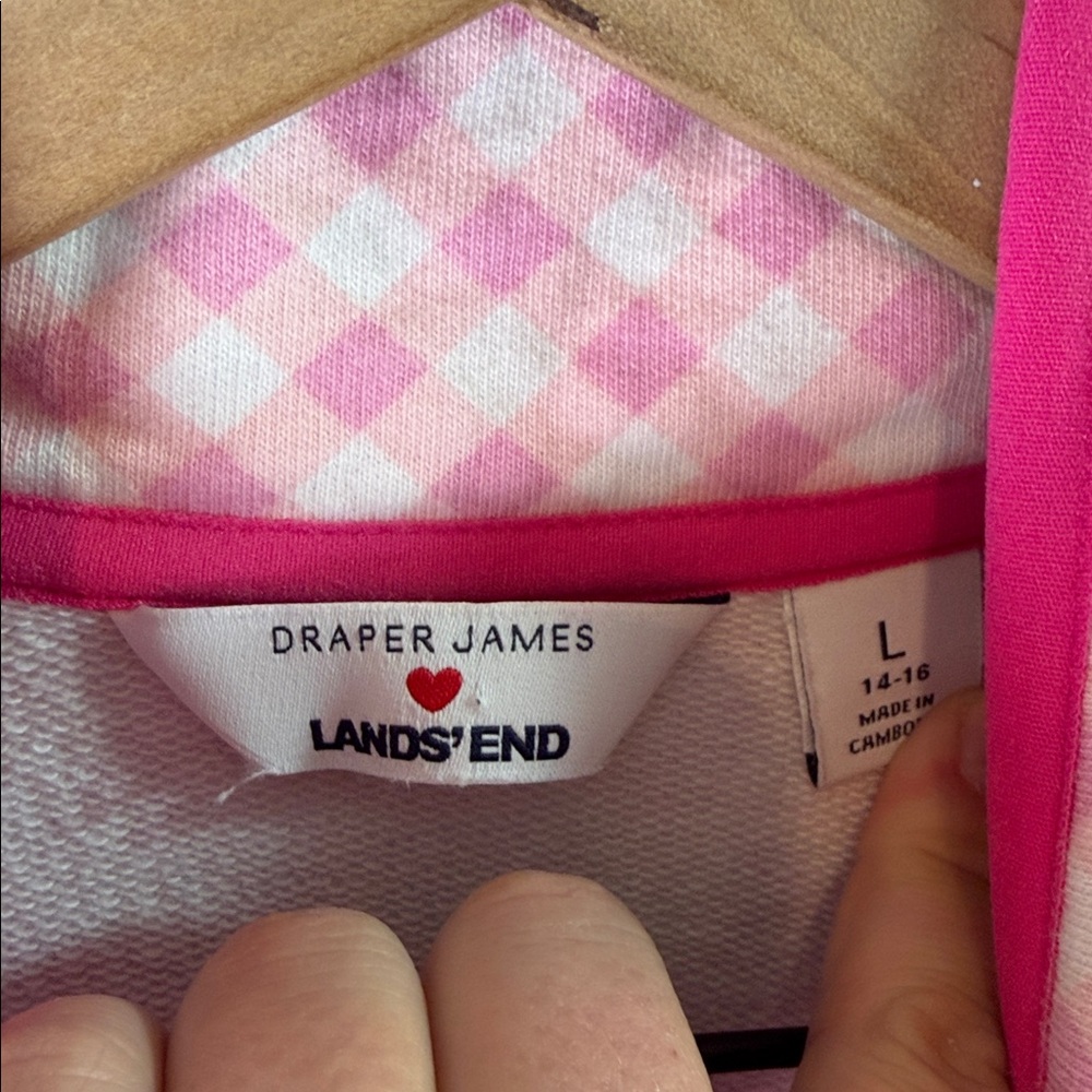 Draper James DJ x Lands' End Snap Neck Pullover - Picture 8 of 8